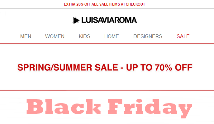 Luisaviaroma Black Friday Deals, Sales and Ads